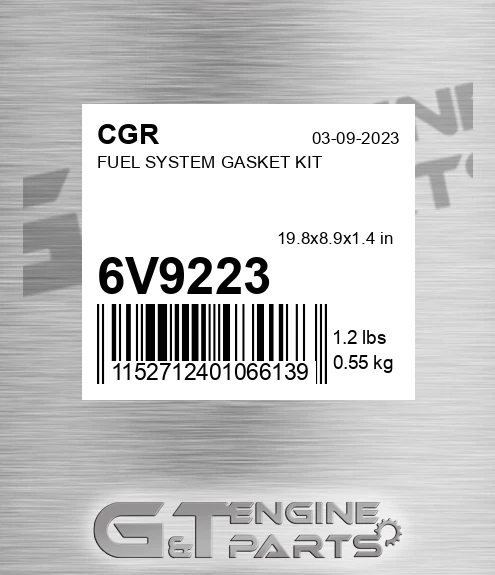 6V9223 Fuel System Gasket Kit for CGR