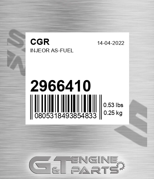 2966410 Injeor As-fuel