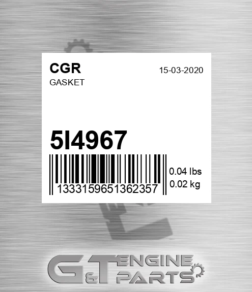 5I4967 Gasket