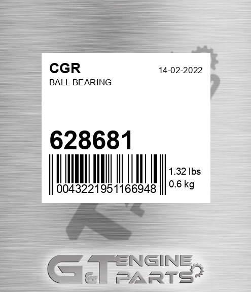 628681 CGR Ball Bearing