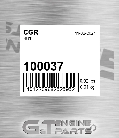 100037 CGR Nut