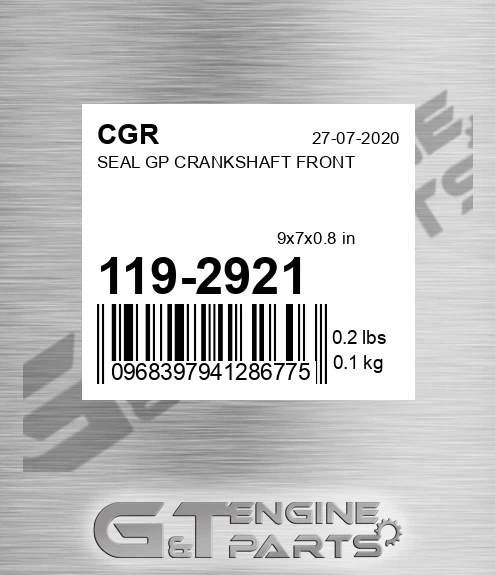 119-2921 CGR Seal Gp Crankshaft Front