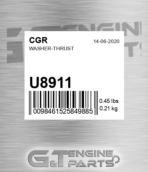 U8911 Washer-thrust