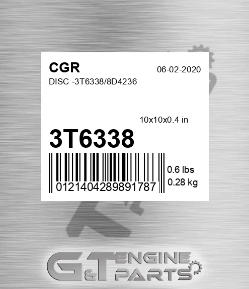 3T6338 CGR Disc -/8d4236