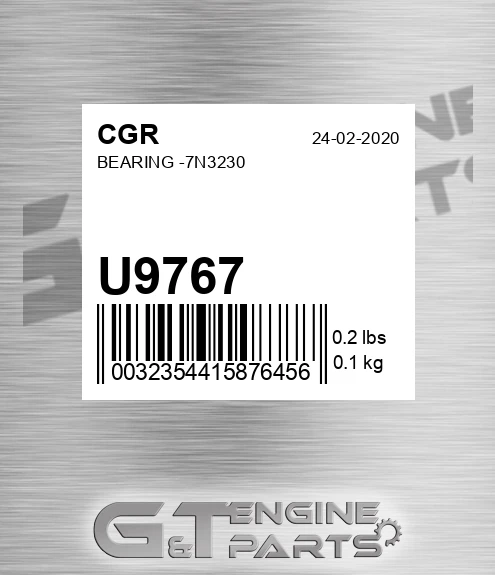 U9767 Bearing -7n3230