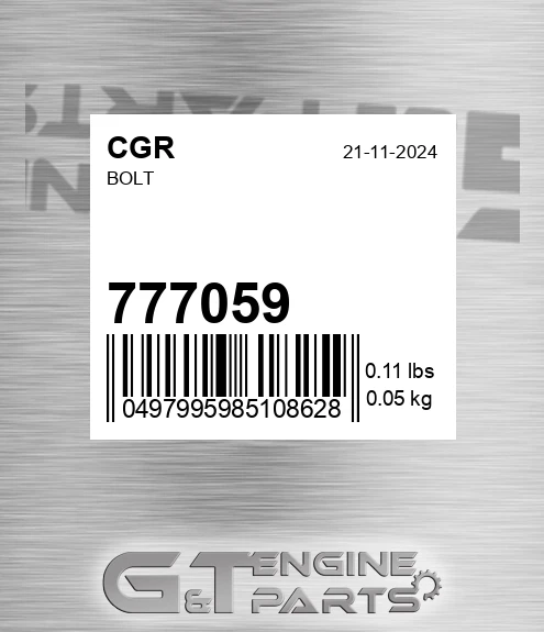 777059 Bolt