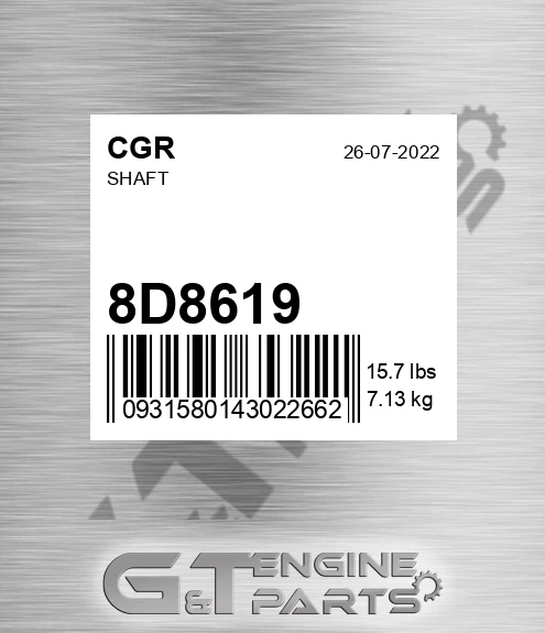 8D8619 Shaft