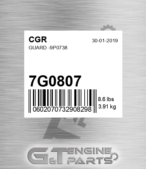 7G0807 Guard -9p0738