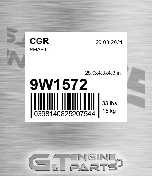 9W1572 Shaft