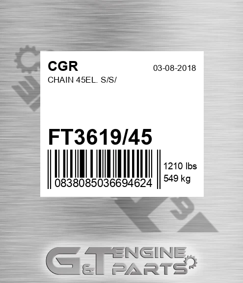 FT3619/45 CGR Chain 45el. S/s/