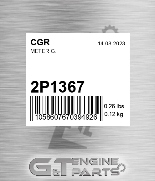 2P1367 CGR Meter G.