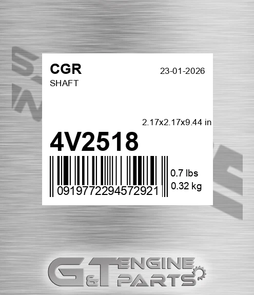 4V2518 CGR Shaft