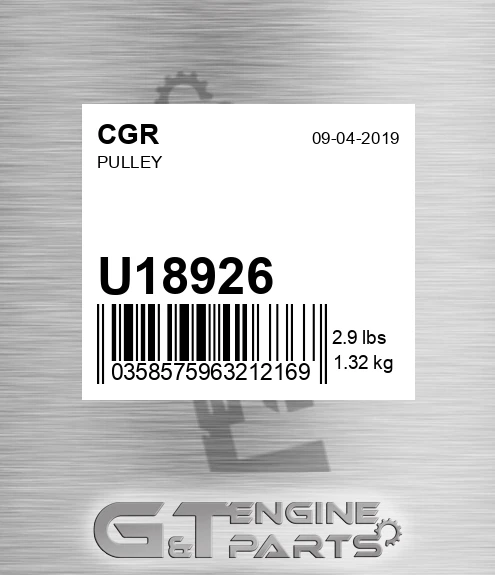 U18926 CGR Pulley