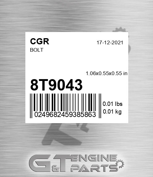 8T9043 CGR Bolt