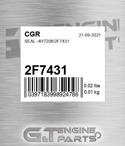 2F7431 Seal -4h7208/