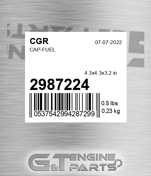 2987224 CGR Cap-fuel