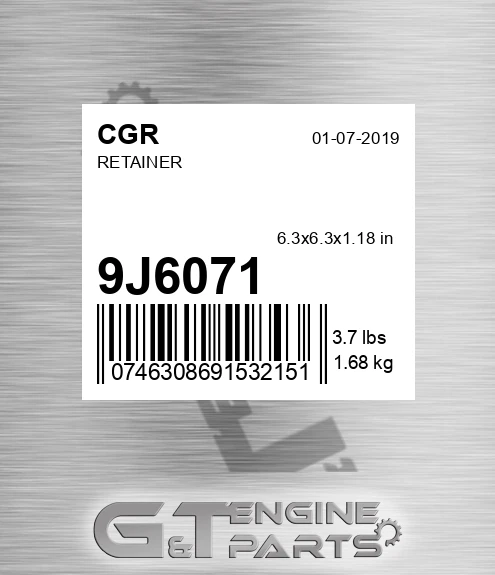 9J6071 CGR Retainer