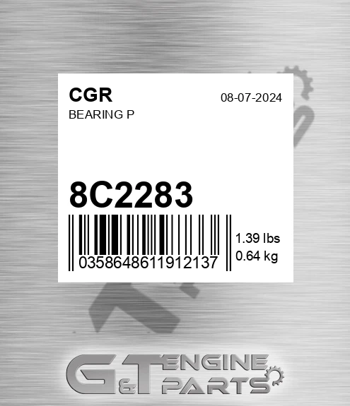 8C2283 Bearing P for CGR