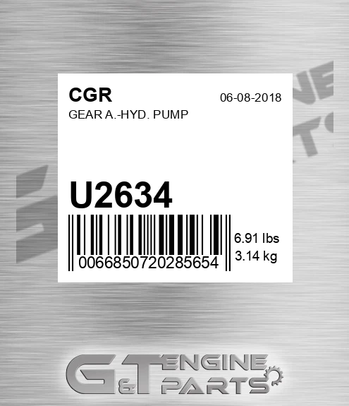 U2634 Gear A.-hyd. Pump