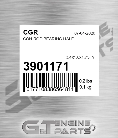 3901171 Con.rod Bearing Half