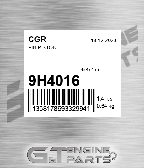 9H4016 CGR Pin Piston