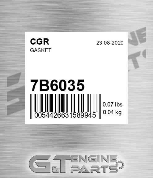 7B6035 CGR Gasket