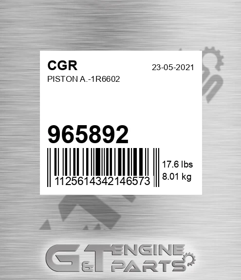 965892 Piston A.-1r6602