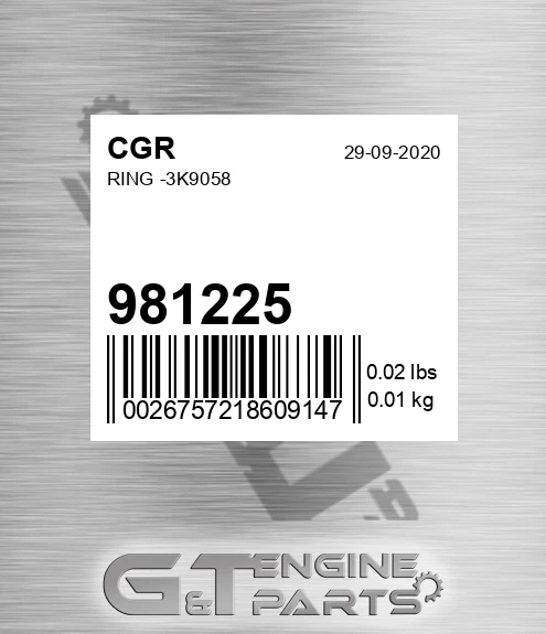 981225 CGR Ring -3k9058