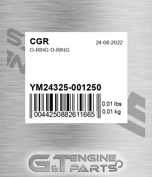 YM24325-001250 O-ring O-ring