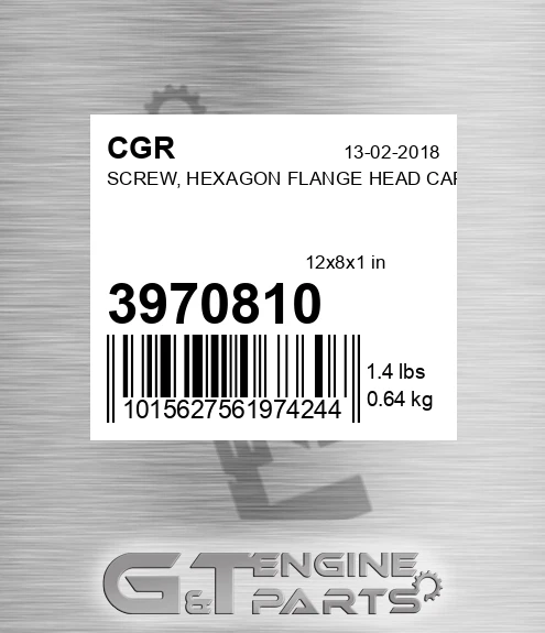 3970810 Screw, Hexagon Flange Head Cap