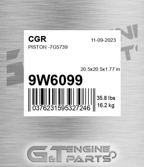 9W6099 CGR Piston -7g5739