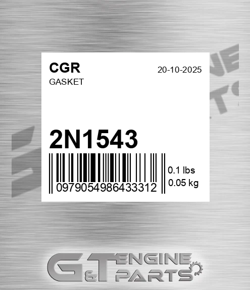 2N1543 Gasket
