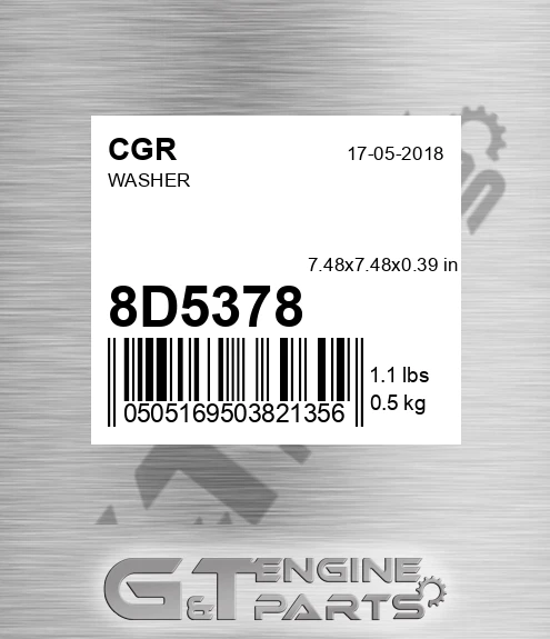 8D5378 Washer