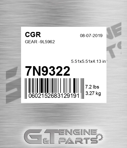 7N9322 Gear -9l5962