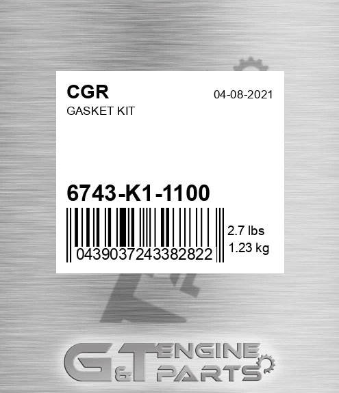 6743-K1-1100 Gasket Kit