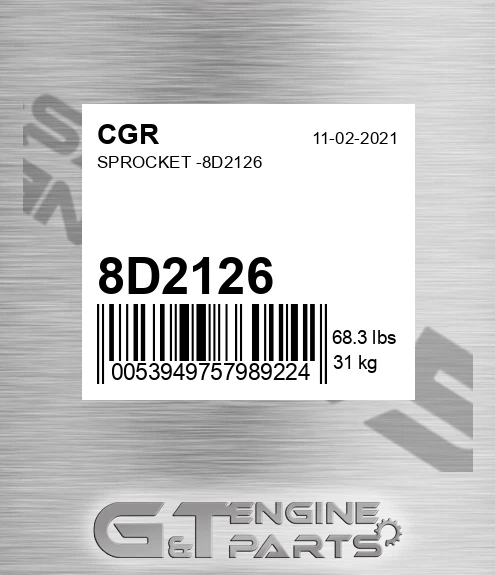 8D2126 Sprocket -