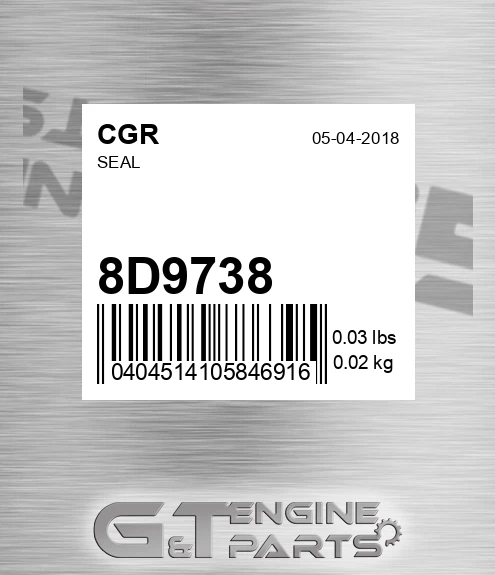 8D9738 CGR Seal