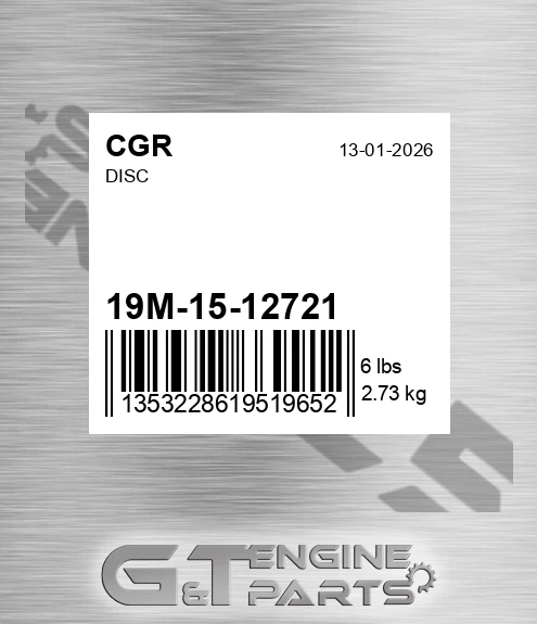 19M-15-12721 Disc