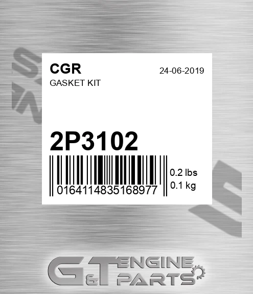 2P3102 Gasket Kit