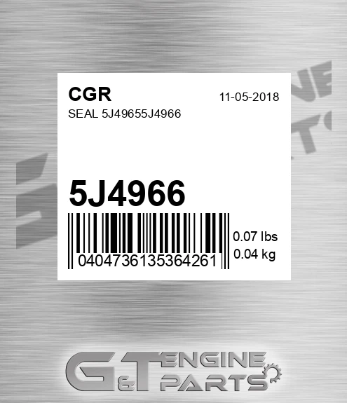 5J4966 CGR Seal 5j4965