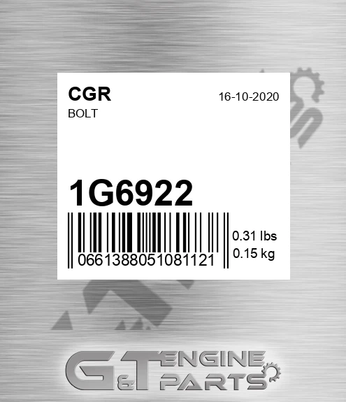 1G6922 CGR Bolt