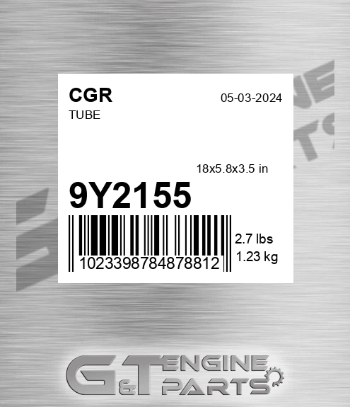 9Y2155 Tube for CGR