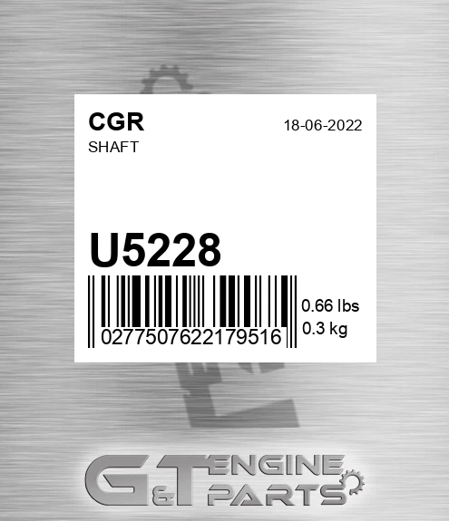 U5228 CGR Shaft