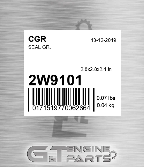 2W9101 Seal Gr.