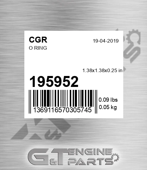 195952 CGR O Ring