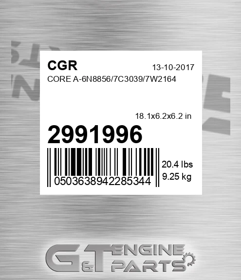 2991996 Core A-6n8856/7c3039/7w2164