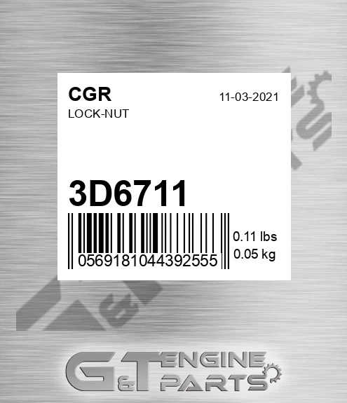 3D6711 CGR Lock-nut