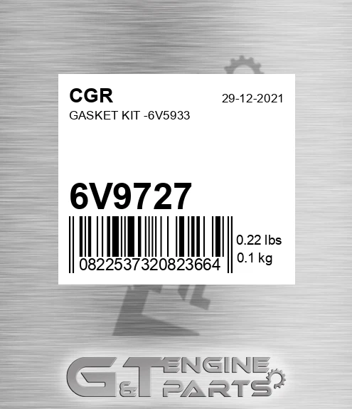 6V9727 CGR Gasket Kit -6v5933