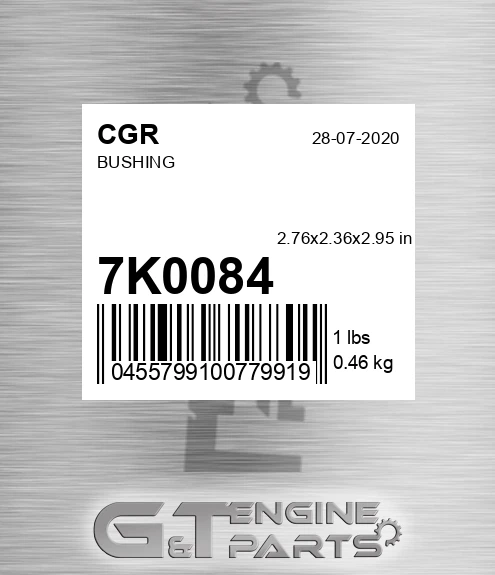7K0084 CGR Bushing