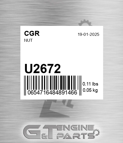 U2672 Nut